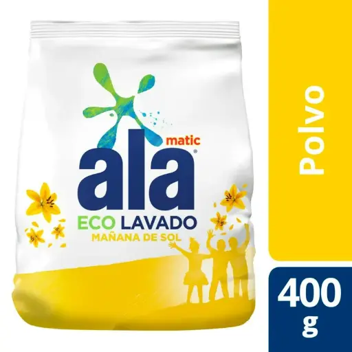 [72140] Ala Matic Jabón en Polvo Mañana de Sol x400g (x24)