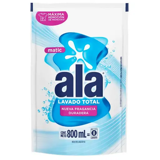 [72211] Ala Matic Jabón Liquido Ecolavado DP x800ml (x12)