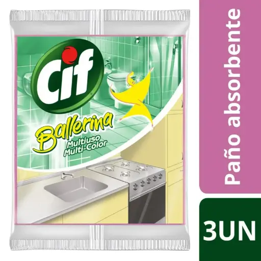 [72644] Ballerina Multiuso Paño Cif 18x3u
