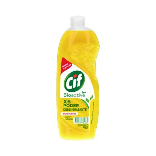 [72706] Cif Lavavajilla Limón Bioactive x500ml (x12)
