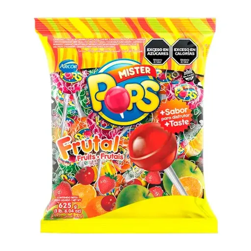 [27087] Chupetín Mr. Pop's Frutal 12x50x12,5g.
