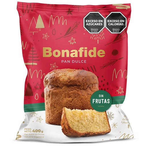 [37084] Pan Dulce Bonafide sin Fruta x400g (x6)