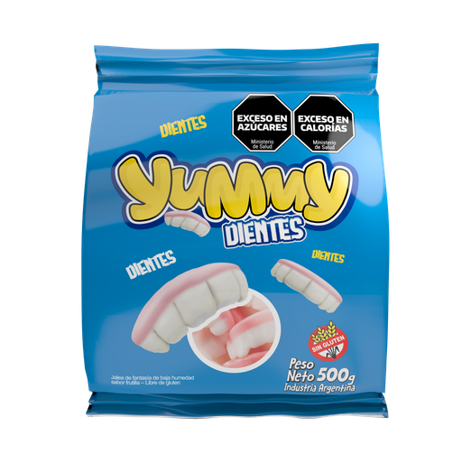 [8198] Goma Yummy Dientes x500g (x6)