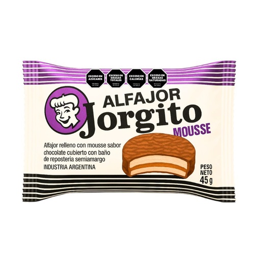 [47513] Alfajor Jorgito Mousse 24x45g