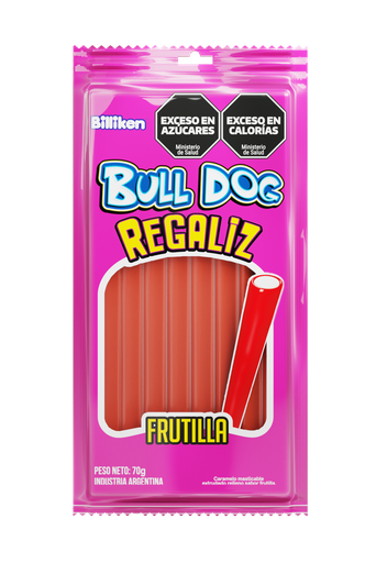 [8099] Tubito Bulldog Frutilla x70g (x24)