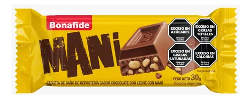 [37071] Chocolate Bonafide Leche y Maní 6x20x30g