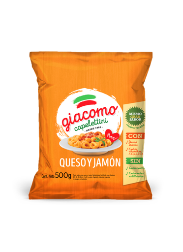 [100028] Capelettini Giacomo Queso y Jamón x500g (x12)