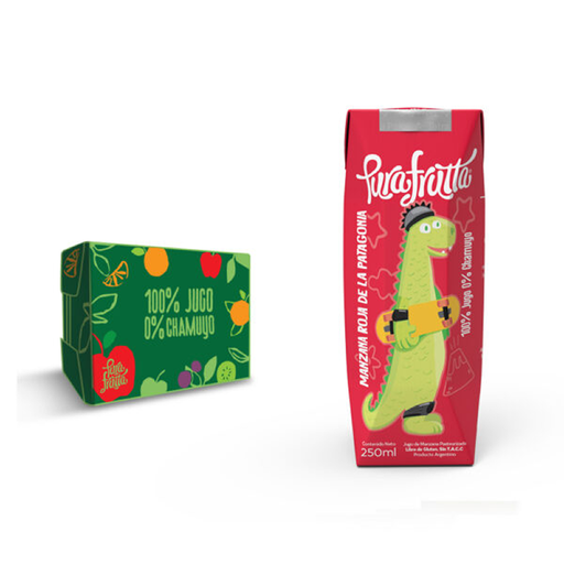 [100048] Jugo 100% Exprimido Pura Frutta Manzana Kids 250ml