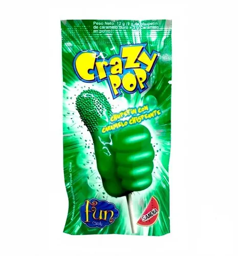 [100068] Chupetin Crazy Pop Tira Sandía 40x5u