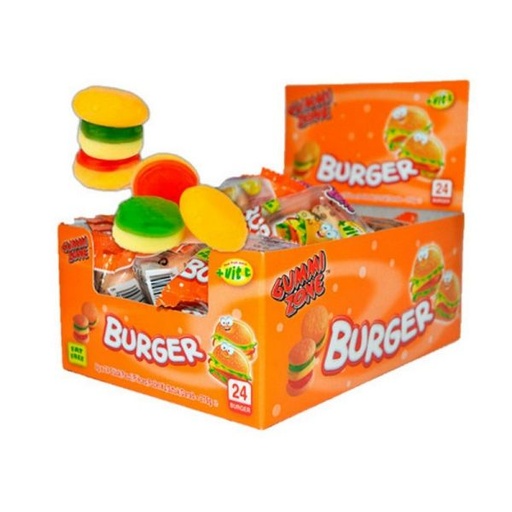 [100070] Gomitas Gummi Zone Burger XXL 6x18x28g