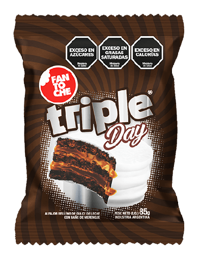 [100104] Alfajor Fantoche Triple Day x85g (x12)