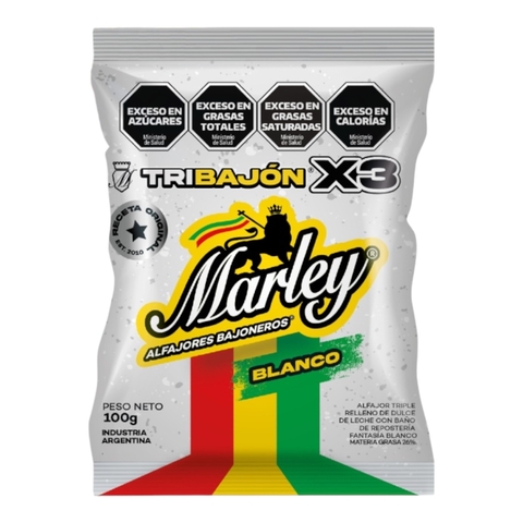 [100118] Alfajor Marley TRIBAJÓN Blanco 10x100g