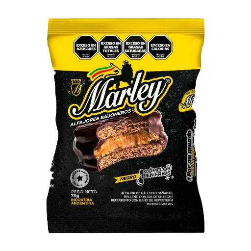 [100121] Alfajor Marley Negro 20x75g