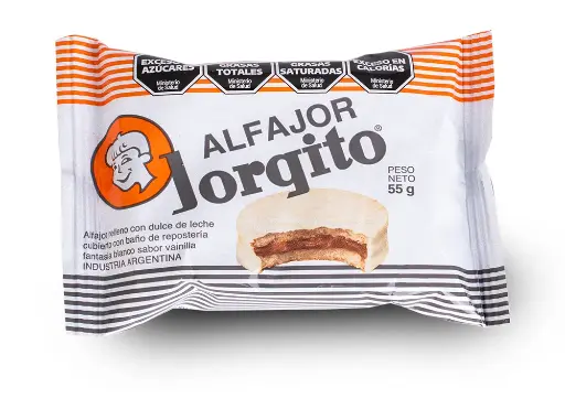 [100163] Alfajor Jorgito Chocolate Blanco x55g (x24)