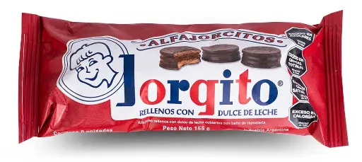[100165] Mini Alfajores Jorgito Chocolate Negro x6u (x18x6)