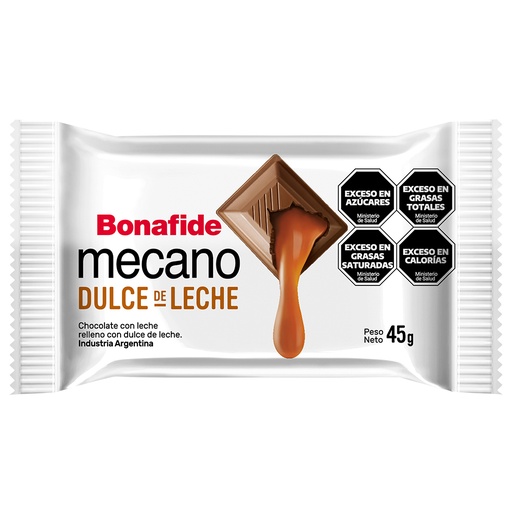 [100181] Tableta Mecano Leche con DDL x45g (8x12)