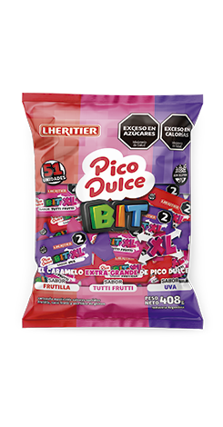 [100200] Caramelo Masticable Pico Dulce BIT Surtidos x408g (x12)