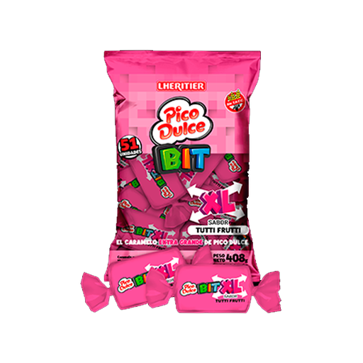 [100209] Caramelo Masticable Pico Dulce BIT Tutti x408g (x12)