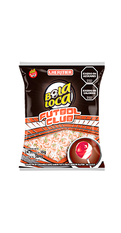 [100218] Chupetin Bola Loca Futbol Club River 24x16g (x12)
