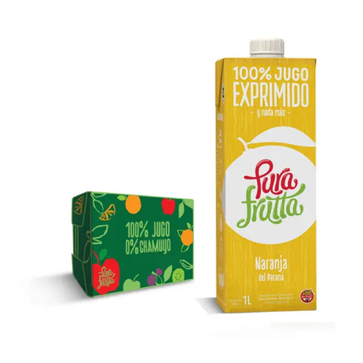 [100245] Jugo PuraFrutta Naranja del Litoral x1000ml (x8)