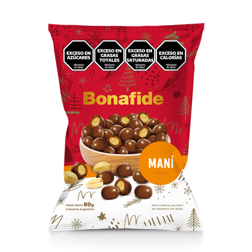 [100270] Maní Bonafide Cubierto con Baño Leche x80g (x20)