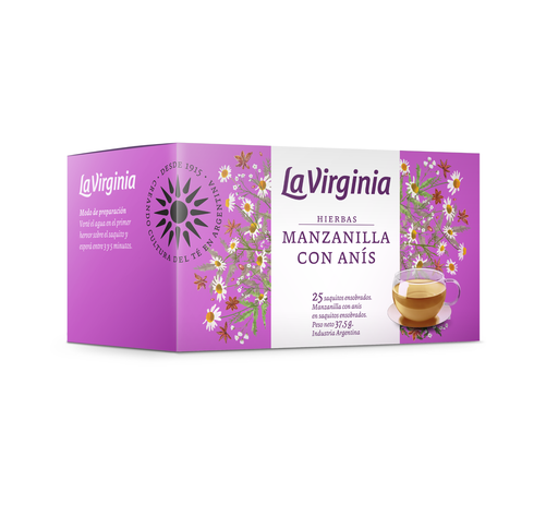 [100319] Té Hierba Manzanilla con Anís La Virginia x25u (x6)