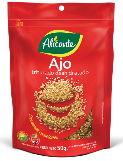 [100323] Ajo Triturado Deshidratado Alicante sin Tacc x50g (x12)