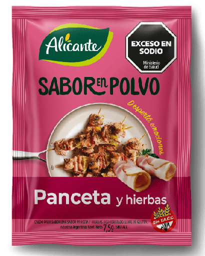 [100345] Sabor en Polvo Alicante Panceta sin Tacc 12x7,5g (x10)