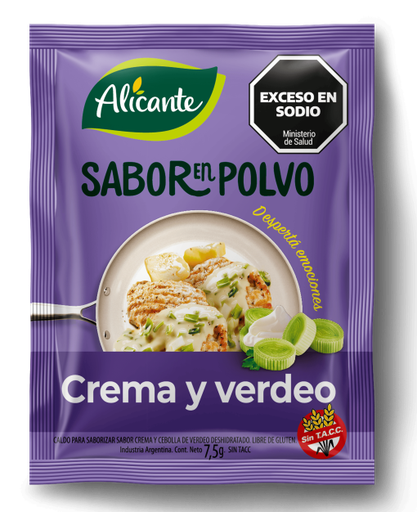 [100348] Sabor en Polvo Alicante Crema y Verdeo sin Tacc 12x7,5g (x10)
