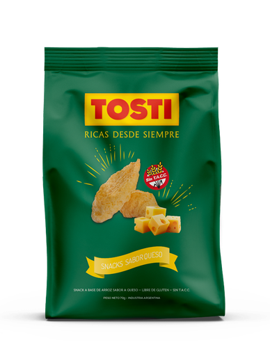 [100362] Snack de Arroz Tosti Queso x70g (x16)