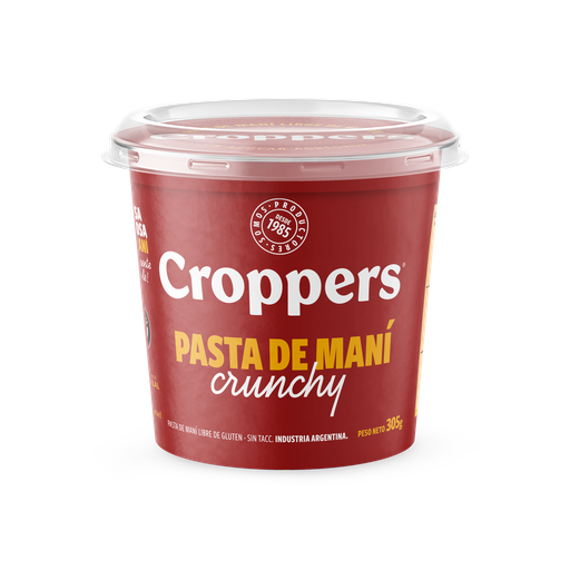 [100379] Pasta de Maní Crunchy Croppers x305g (x12)