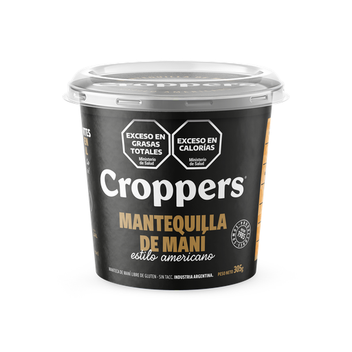 [100380] Manteca De Maní Croppers x305g (x12)