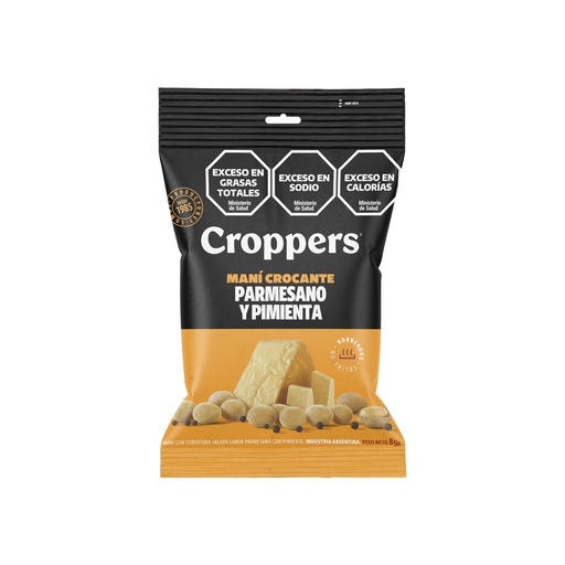 [100383] Maní Crocante Sabor Parmesano Croppers x85g (x40)