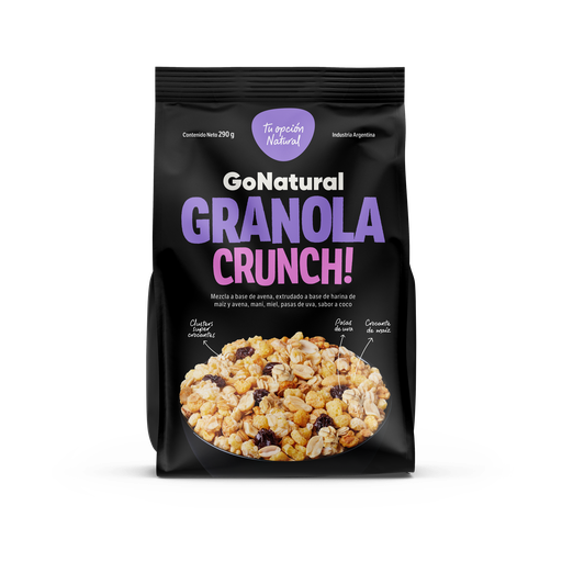 [100385] Granola Crunch Go Natural x290g (x12)