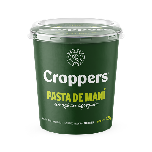 [100387] Pasta De Maní Croppers x420g (x12)
