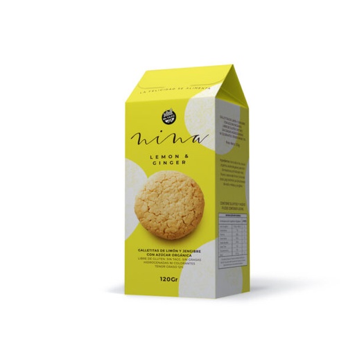 [100436] Galletitas Nina Lemon y Ginger x120g (x16)