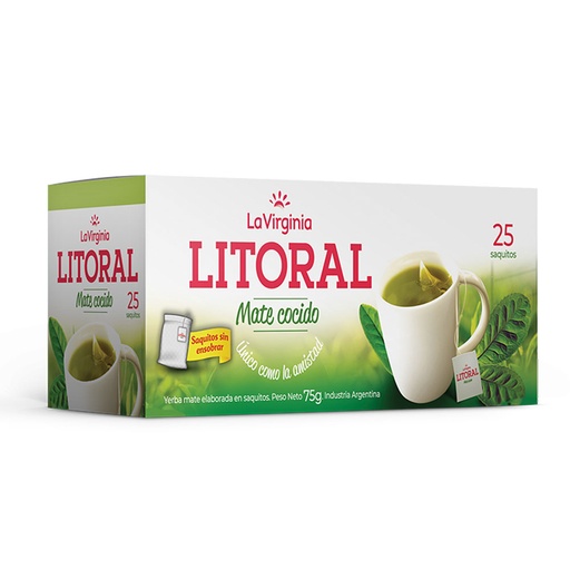 [100469] Mate Cocido La Virginia Litoral x25u (10x25)