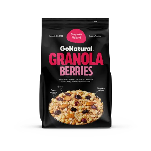 [100478] Granola Berries Quinoa Go Natural x290g (x24)
