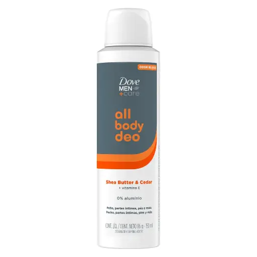 [100491] Dove Desodorante Men All Body Shea Butter y Cedar x86g (x12)