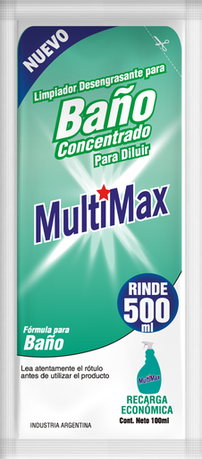 [100503] Limpiador de Baño Multimax Rinde 500ml x100ml (x36)