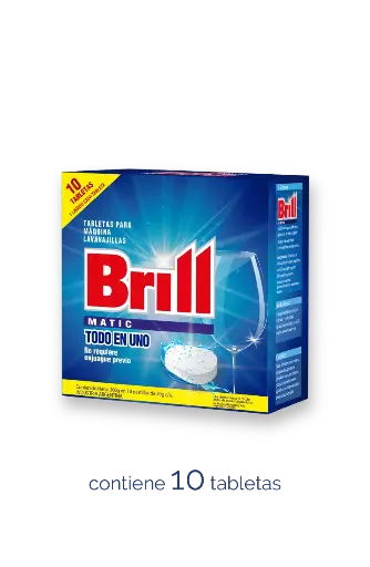 [100506] Brill Matic para Maquinas Lavavajillas en tableta x10u 200g (x12)
