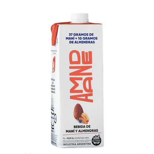 [100534] Leche de Maní y Almendras Amande x1L (x8)