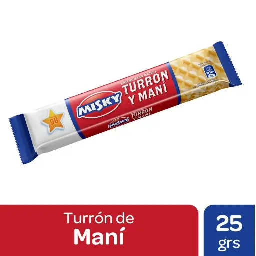 [26610] Turrón de Maní Misky x25g (4x50)