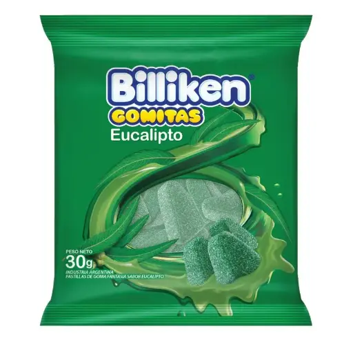 [29102] Gomitas Billiken Eucaliptus x30g (12x12)