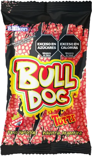 [28864] Pastilla Bulldog Tutti Frutti Ácidas x30g (12x12)