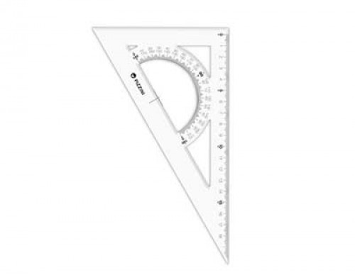 [100572] Escuadra Escolar Pizzini 20cm x60º (x25)