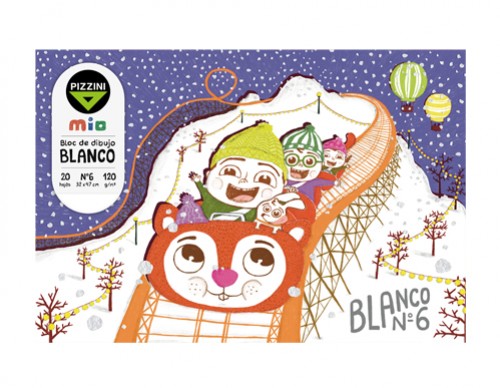 [100606] Block de Hojas Pizzini Blanco x120g 22x32cm x20h (x10)