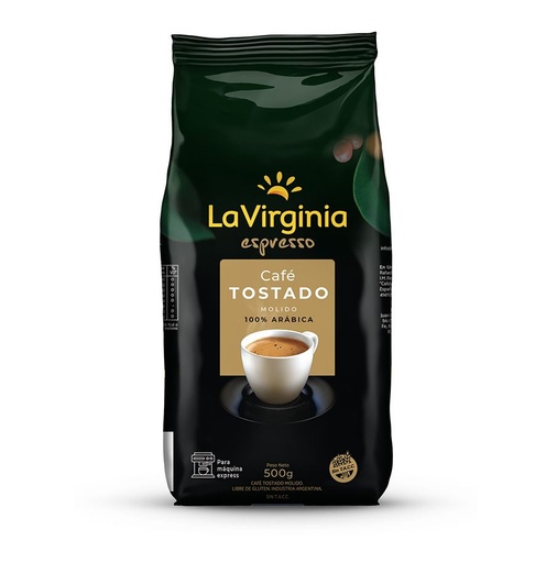 [100631] Café Molido La Virginia Espresso Tostado x500g (x6)