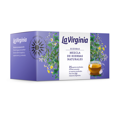 [100633] Té Hierba Mezcla de Hierbas Naturales La Virginia x25u (x6)