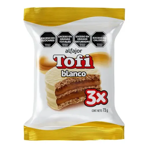 [100702] Alfajor Tofi Blanco x71g (x21)